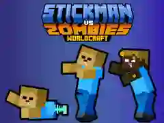 Spiel Stickman gegen Zombies WorldCraft Online
