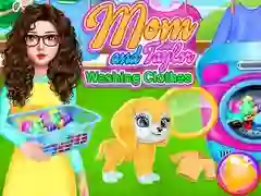 Spiel Mama und Taylor Wäsche waschen Online