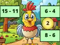 Spiel Subtraktion: Vogelbild Enthüllen Online