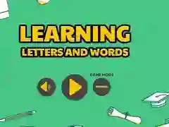 Spiel Buchstaben und Wörter lernen Online