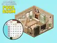 Spiel Ausmalen nach Zahlen: Pixelräume Online Spiel Ausmalen nach Zahlen: Pixelräume Online