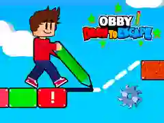 Spiel Obby Zeichnen zum Entkommen Online