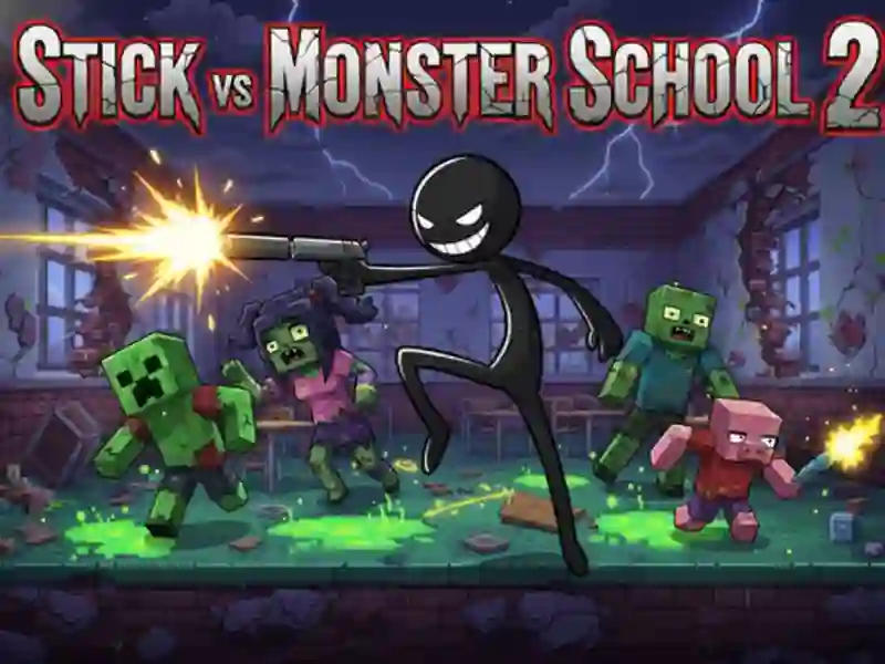 Spiel Stick vs Monster School 2 Online