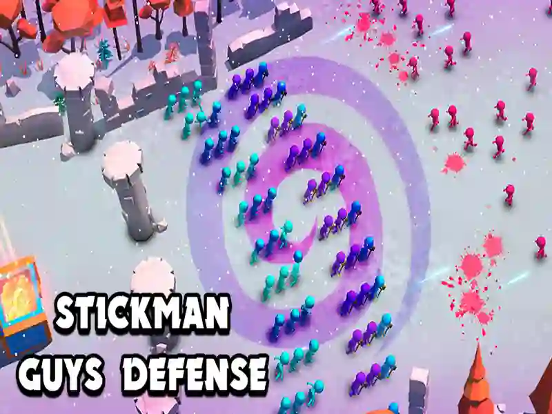 Spiel Stickman Guys Verteidigung Online