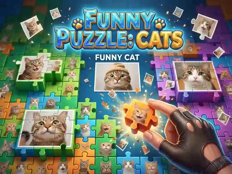 Spiel Lustiges Puzzle: Katzen Online
