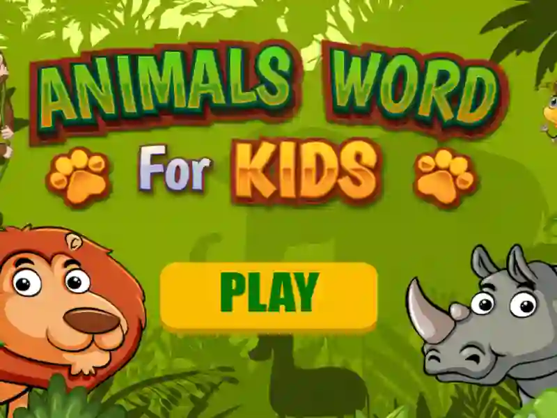 Spiel Worttiere für Kinder Online