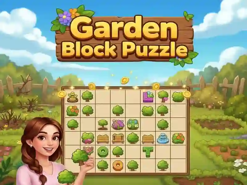Spiel Garten-Block-Puzzle Online