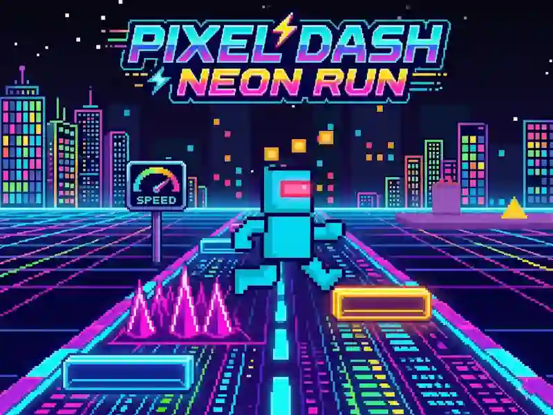 Spiel Pixel Dash Neon Run Online