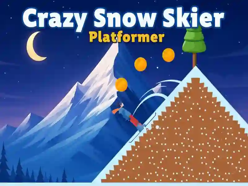 Spiel Crazy Snow Skier: Plattformer Online