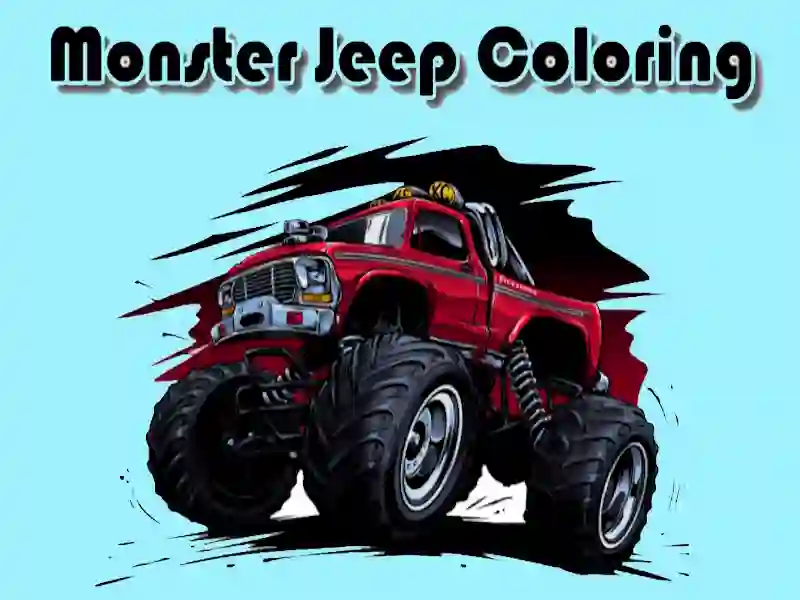 Spiel Monster Jeep Färbung Online
