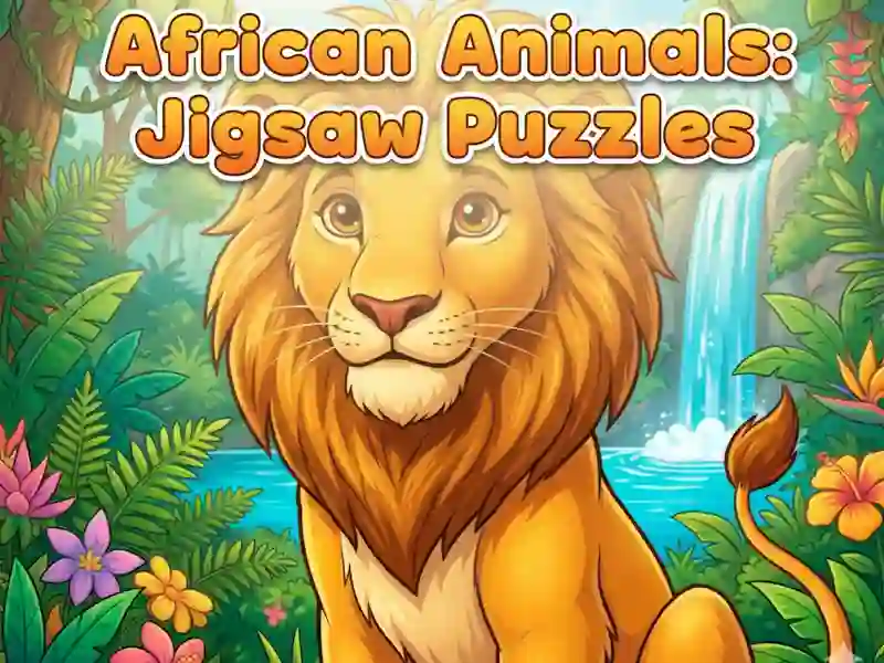 Spiel Afrikanische Tiere: Puzzles Online