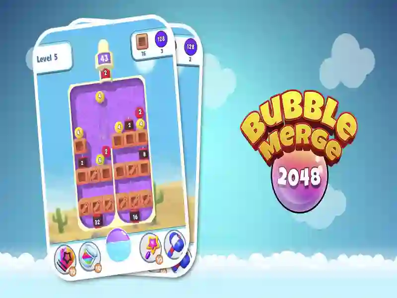 Spiel Bubble Merge 2048 Online
