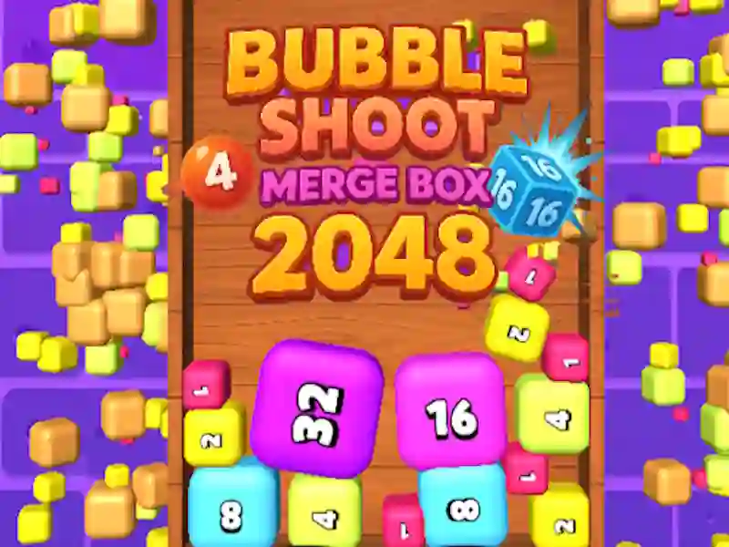 Spiel Bubble Shoot Merge Box 2048 Online