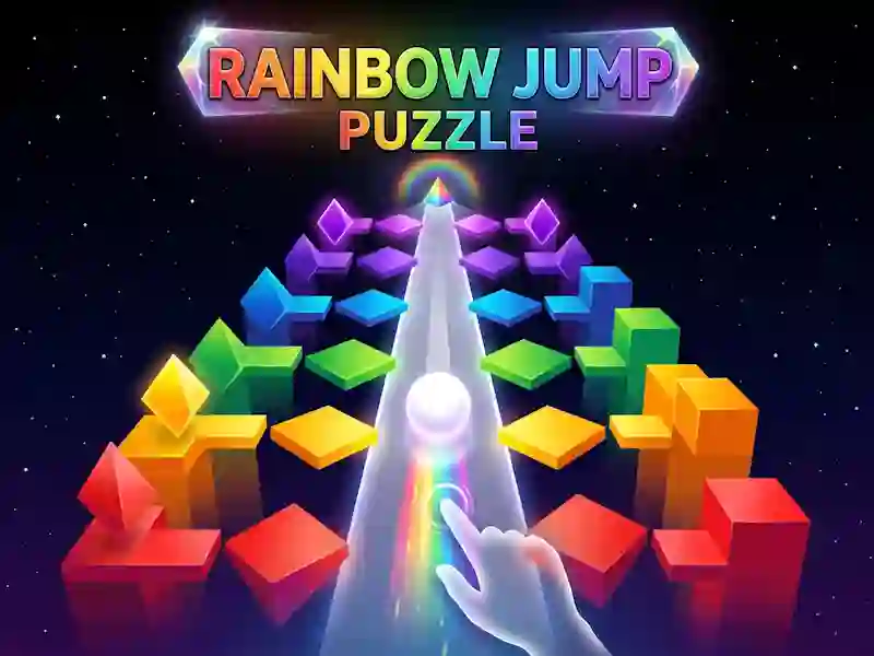 Spiel Rainbow Jump Puzzle Online