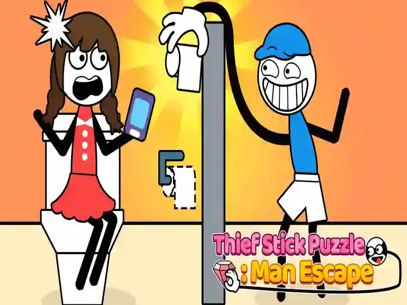 Spiel Dieb Stick Puzzle Man Escape Online