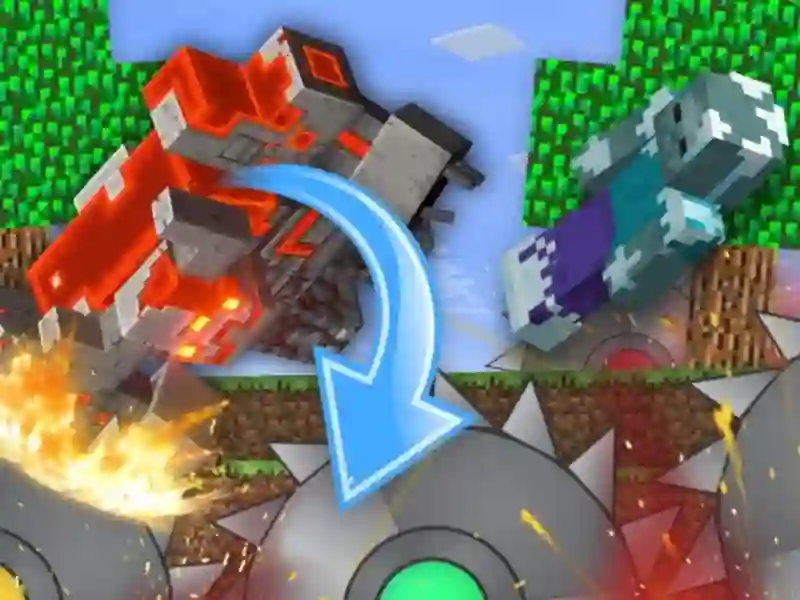 Spiel Die Mobs Farm in MineBlock! Online