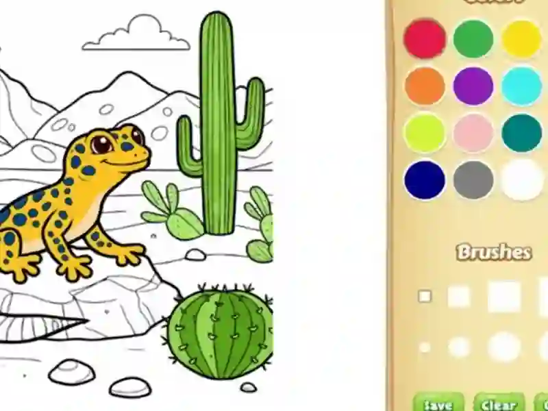 Spiel Wüstentiere Malbuch für Kinder Online