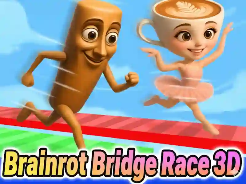 Spiel Brainrot Bridge Race 3D Online