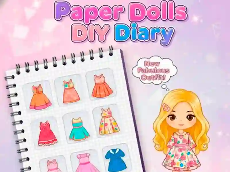 Spiel DIY-Tagebuch für Papierpuppen Online