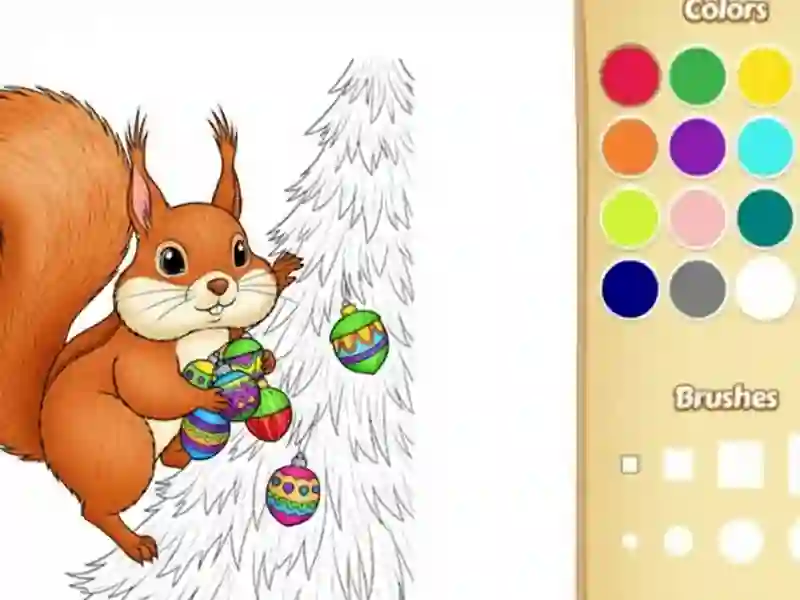 Spiel Weihnachtstier Malbuch für Kinder Online