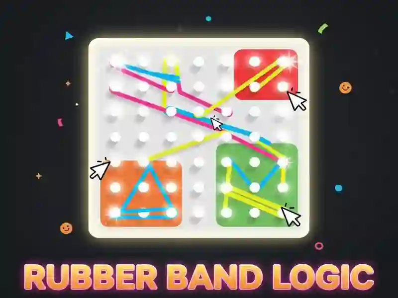 Spiel Bewegen Sie das Gummiband-Logik-Puzzle Online