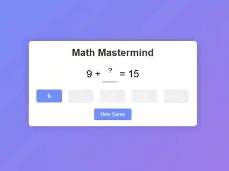 Spiel Mathe-Mastermind Online