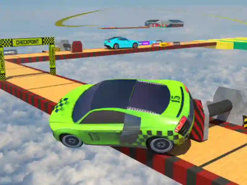 Spiel Echte Impossible Sky Tracks Auto fahren Online