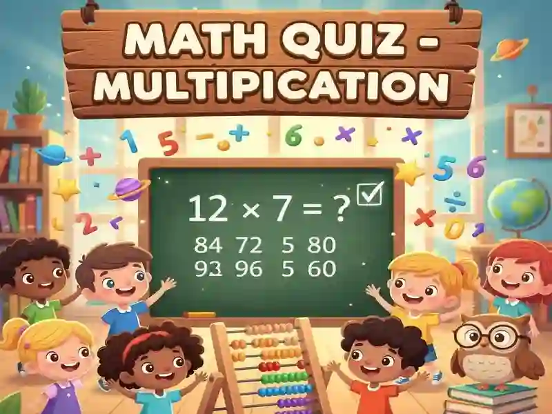 Spiel Mathe-Quiz – Multiplikation Online