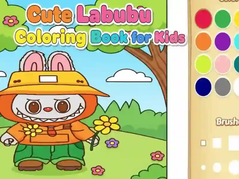 Spiel Niedliches Labubu-Malbuch für Kinder Online