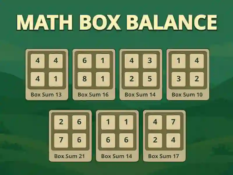Spiel Mathematikbox Balance Online Spiel Mathematikbox Balance Online