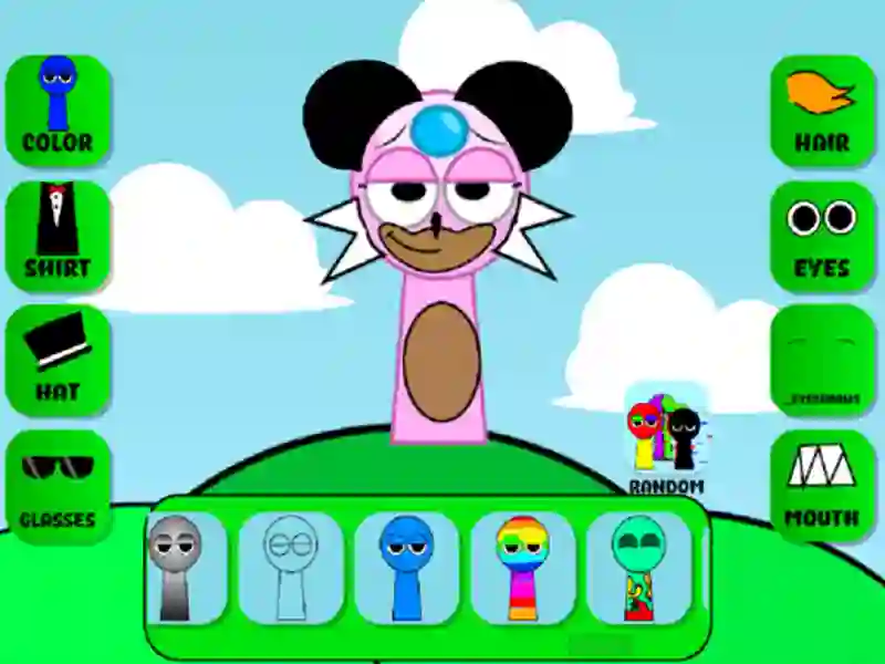 Spiel Sprunki-Charakterhersteller OC Online