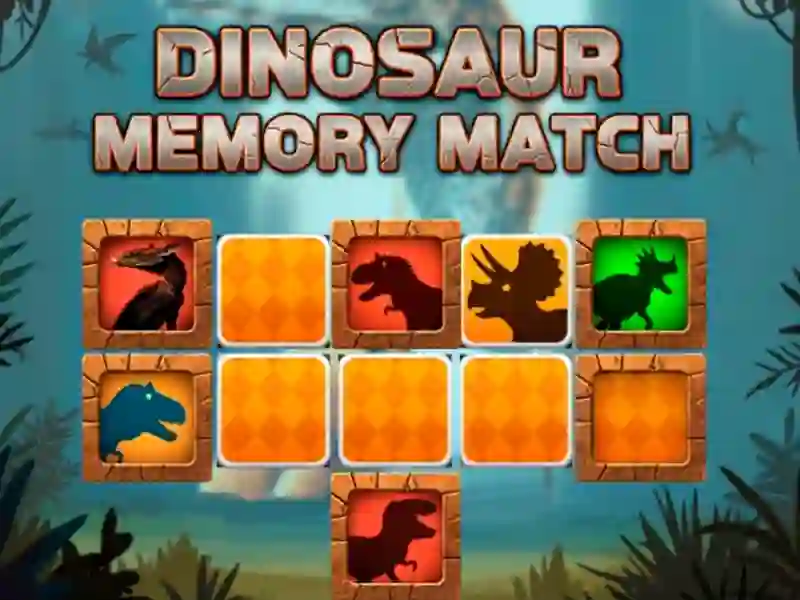 Spiel Dinosaurier-Memory-Match Online