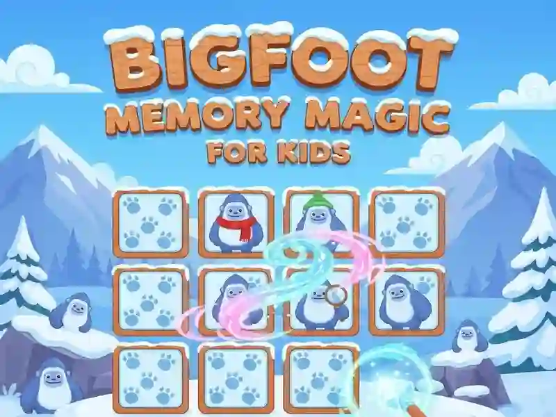 Spiel Bigfoot-Gedächtnismagie für Kinder Online