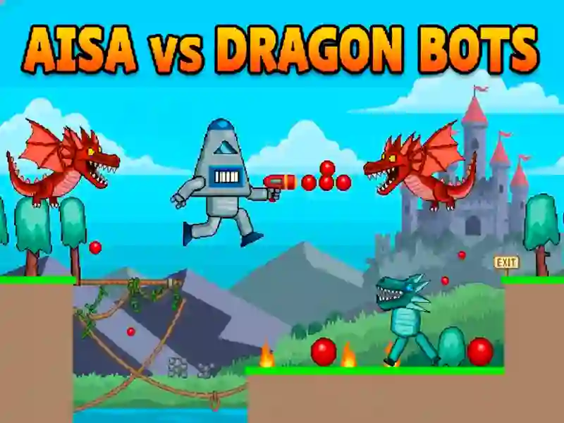 Spiel Aisa gegen Dragon Bots Online