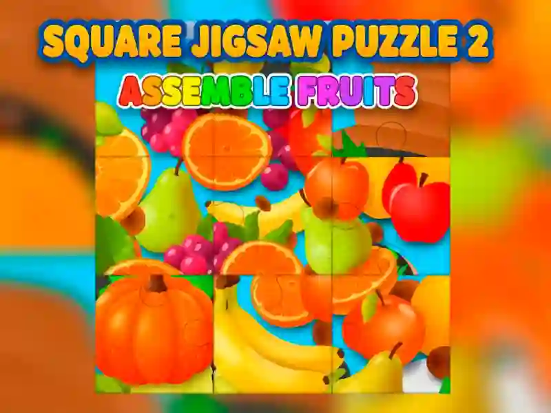 Spiel Quadratisches Puzzle 2 – Früchte zusammenbauen Online