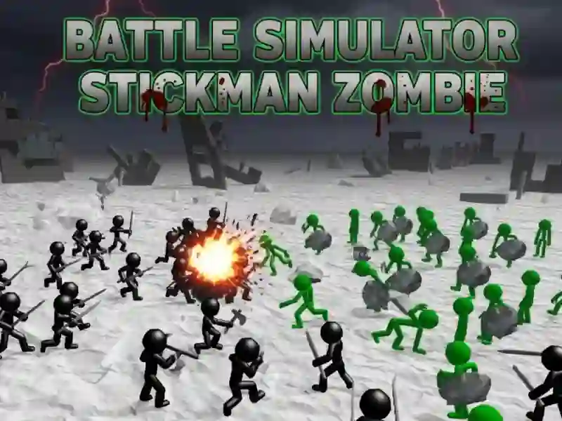 Spiel Kampfsimulator Stickman Zombie Online