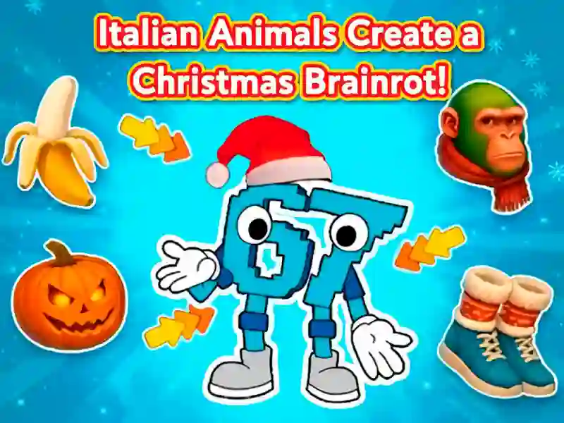 Spiel Italienische Tiere kreieren einen weihnachtlichen Brainrot! Online