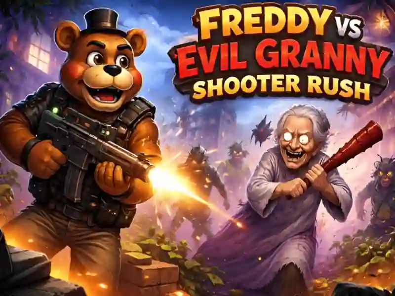 Spiel Freddy vs. Evil Granny Shooter Rush Online