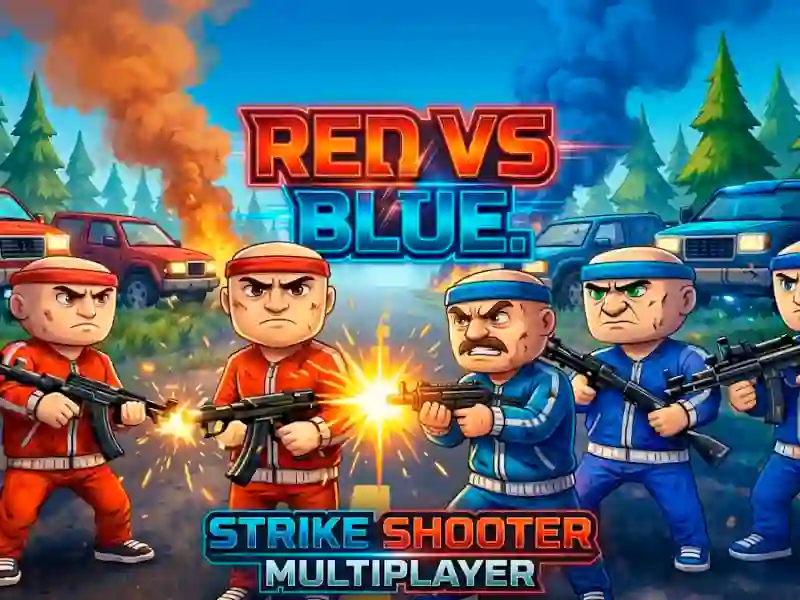 Spiel Rot gegen Blau. Strike-Shooter-Mehrspielermodus Online