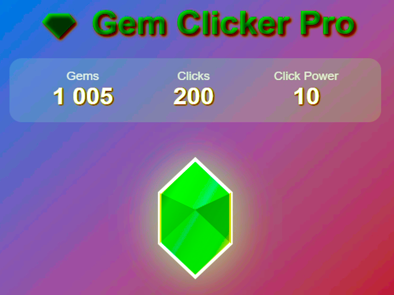 Spiel Gem Clicker Pro Online