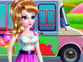 Spiel Mädchen-Eiswagen-Autowäsche Online