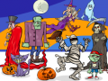 Spiel Finde 5 Unterschiede Halloween Online