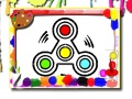 Spiel Malbuch mit Fidget Spinner Online