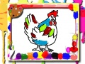Spiel Hühnchen Malbuch Online