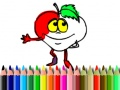 Spiel Zurück zur Schule: Obstmalbuch Online
