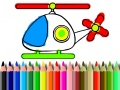 Spiel Zurück zur Schule: Hubschrauber Ausmalen Online