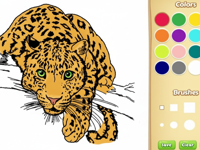 Spiel Realistisches Tiere Malbuch für Kinder Online