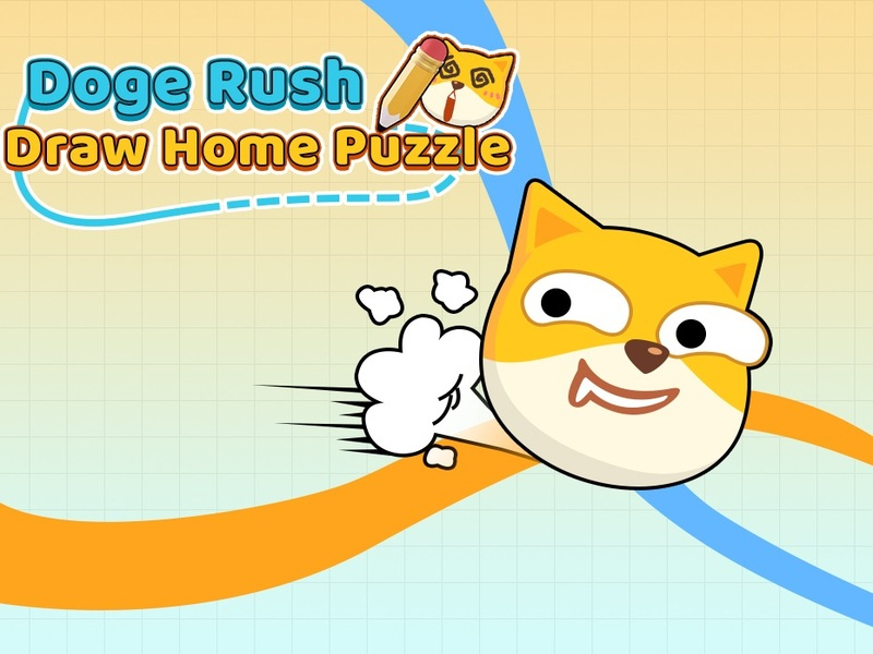 Spiel Doge Rush zeichnen nach Hause Rätsel Online