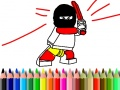 Spiel Zurück zur Schule: Helden Malbuch Online