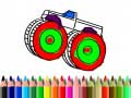 Spiel Zurück zur Schule: Monstertruck Ausmalen Online